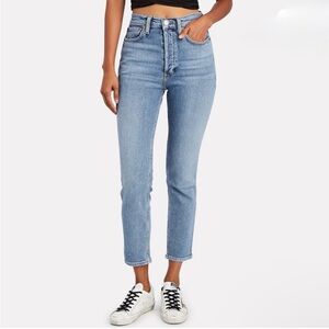 Re/Done High Rise Ankle Crop Jeans Size 26